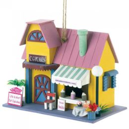 Songbird Valley Cupcake Shop Wood Bird House