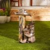 Accent Plus Cowboy Themed Garden Fountain