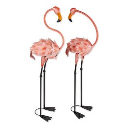 Accent Plus Flirty Flamingo Pair Lawn Decorations