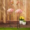 Accent Plus Flirty Flamingo Pair Lawn Decorations