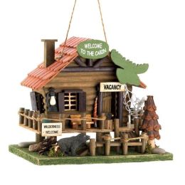 Songbird Valley Log Cabin Bird House