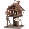 Songbird Valley Log Cabin Treehouse Bird Feeder