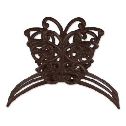 Accent Plus Cast Iron Butterfly Design Hose Caddy