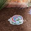 Accent Plus Sparkly Snail Cement Garden Stepping Stone