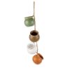 Accent Plus Dangling Pots Decor in Earth Tones