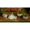 Accent Plus Natural-Look Garden Planter with Leaves - 3.75 inches