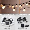 LED Solar Light Outdoor Garland Street G50 Bulb String Light As Christmas Decoration Lamp For Garden Indoor Holiday Lighting - Warm-color-B - 5m-20LED