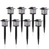 2/4/6/8pcs Led Solar Pathway Lights Waterproof Outdoor Solar Lamp for Garden/Landscape/Yard/Patio/Driveway/Walkway Lighting - 8pcs - warm white