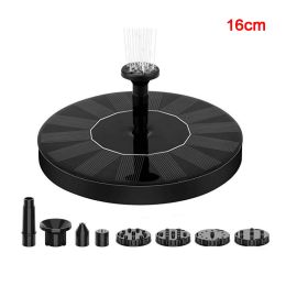 Mini Solar Water Fountain Pool Pond Waterfall Fountain Garden Decoration Outdoor Bird Bath Solar Powered Fountain Floating Water - 16cm