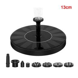 Mini Solar Water Fountain Pool Pond Waterfall Fountain Garden Decoration Outdoor Bird Bath Solar Powered Fountain Floating Water - 13cm