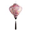 12" Chinese Cloth Lantern Pink Floral Traditional Festival Lampshade Decorative Hanging Paper Lantern - Default