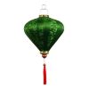 14 Inches Green Diamond Shaped Cloth Lantern Festival Decorative Outdoor Hanging Paper Lantern Chinese Style Wedding Props Lampshade - Default