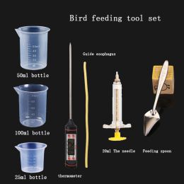 Bird Feeder; Parrot Feeder Baby Bird Feeding Hose Parrot Feeding Spoon Measuring Cup - Feeding Tool Set