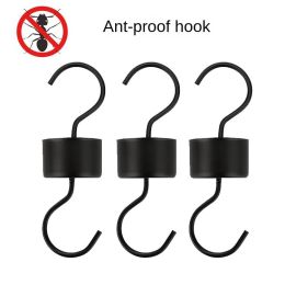 5pcs hummingbird feeder plastic hook; Ant Moat; hummingbird hook water feeder garden anti ant hook  - black