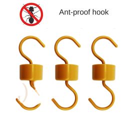 5pcs hummingbird feeder plastic hook; Ant Moat; hummingbird hook water feeder garden anti ant hook  - golden