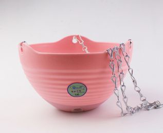 Self-Watering Pot with Drainer Indoor Outdoor Hanging Planter - Pink