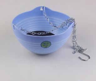 Self-Watering Pot with Drainer Indoor Outdoor Hanging Planter - Blue