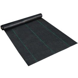 Garden Weed Barrier Fabric For Flower Bed Underlayment Ground Cover - Black - 3ft x 300ft