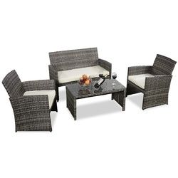 4 Pcs Goplus Outdoor Garden Sofa Furniture Set - HW50276