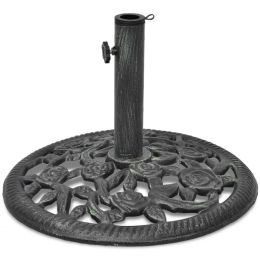 vidaXL Umbrella Base Cast Iron 26.5 lb 19" - Green