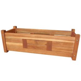 vidaXL Garden Raised Bed Acacia Wood 29.9"x10.9"x9.8" - Brown