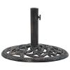 vidaXL Umbrella Base Bronze 26.5 lbs 18.9" Cast Iron - Brown