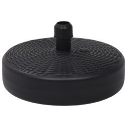 vidaXL Umbrella Base Sand/Water Filled 6.3 gal Black - Black