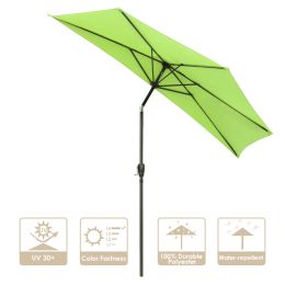 10 Ft Half Umbrella AL Green - As Picture