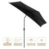 10 Ft Half Umbrella AL/Black - As Picture