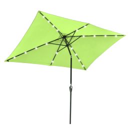 10x6.5ft Aluminum Patio Umbrella w/ 20 LEDs - LA01