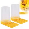 2Pcs Bee Water Feeder Beehive Beekeeping Drinking Dispenser Honey Feeding Bowl  - Water Bottles