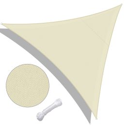 16x16x16ft Triangle Sun Shade Sail/Beige - LA01