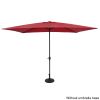 10FT Square Umbrella Waterproof Folding Sunshade Wine Red(Resin Baseis not included) YK - wine res