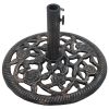 vidaXL Umbrella Base Bronze 26.5 lbs 18.9" Cast Iron - Brown