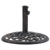 vidaXL Umbrella Base Bronze 26.5 lbs 18.9" Cast Iron - Brown