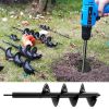 9 Size Garden Auger Drill Bit Tool Ground Drill Earth Drill Spiral Hole Digger Flower Planter Seed Planting Gardening Fence Yard - 5X45cm - CN