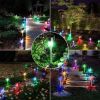 12 Pcs LED Stainless Steel Outdoor Garden Solar Lights for Pathway Walkway Patio Yard Lawn Cool White XH - Multicolor