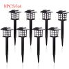 2/4/6/8pcs Led Solar Pathway Lights Waterproof Outdoor Solar Lamp for Garden/Landscape/Yard/Patio/Driveway/Walkway Lighting - 8pcs - warm white