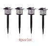 2/4/6/8pcs Led Solar Pathway Lights Waterproof Outdoor Solar Lamp for Garden/Landscape/Yard/Patio/Driveway/Walkway Lighting - 4pcs - warm white