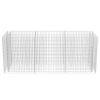 vidaXL Gabion Raised Bed Steel 106.3"x35.4"x39.4" - Silver