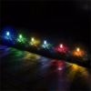 12 Pcs LED Stainless Steel Outdoor Garden Solar Lights for Pathway Walkway Patio Yard Lawn Cool White XH - Multicolor