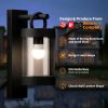 Wall Lights Outdoor Lantern with Dusk to Dawn Sensor E26 Bulb (Not Include) Max 28W - DARK GREY