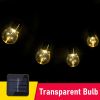 LED Solar Light Outdoor Garland Street G50 Bulb String Light As Christmas Decoration Lamp For Garden Indoor Holiday Lighting - Warm-color-B - 5m-20LED