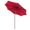 9 Ft Wooden Umbrella - LA01