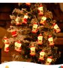 Christmas Santa Head Lights 9.8Ft 20 LED Lights Xmas Tree String Lights - STYLE 4