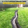 Garden Weed Barrier Fabric For Flower Bed Underlayment Ground Cover - Black - 15ft x 20ft