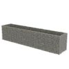 vidaXL Gabion Raised Bed Galvanized Steel 177.2"x35.4"x39.4" - Silver