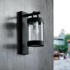 Wall Lights Outdoor Lantern with Dusk to Dawn Sensor E26 Bulb (Not Include) Max 28W - DARK GREY