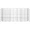 vidaXL Gabion Raised Bed Galvanized Steel 70.9"x11.8"x35.4" - Silver