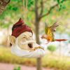 Hanging Gnome Decorative Bird Feeder - 1